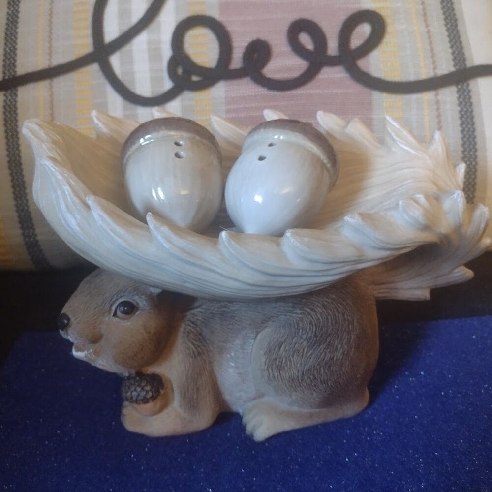 Squirrel with Acorns Salt & Pepper set